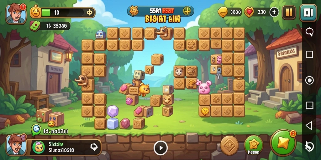 Tampilan menarik dari gameplay Puzzle 55RT dengan tantangan seru.