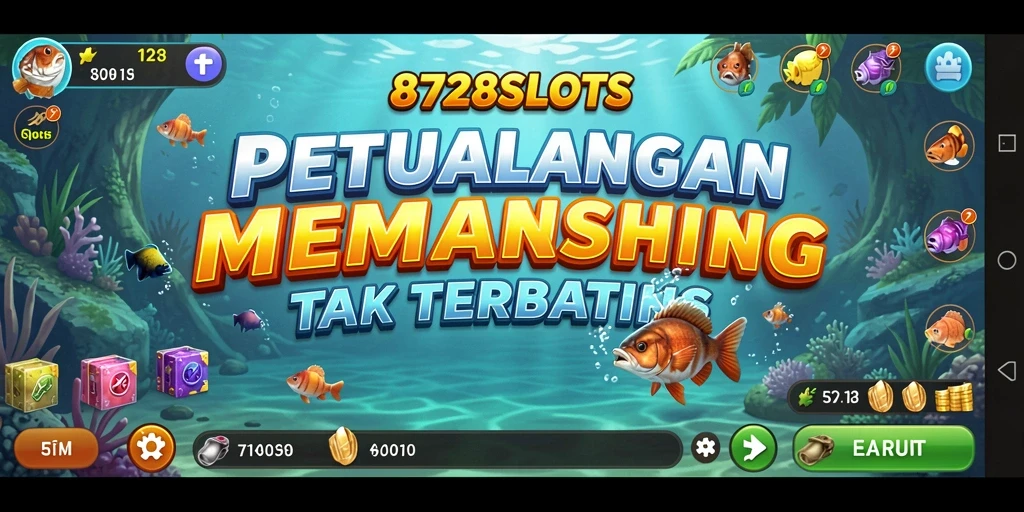 Gameplay menarik menangkap ikan di 8728SLOTS.