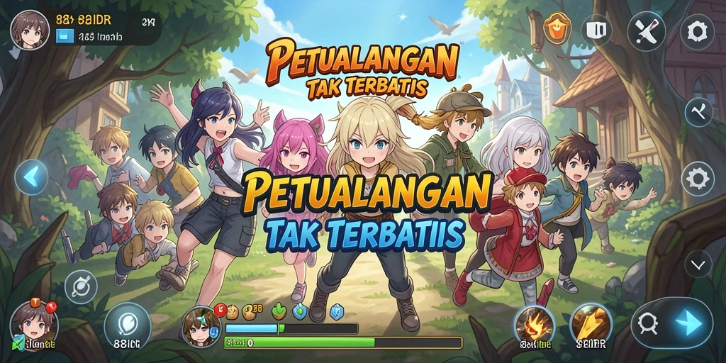 Tangkapan layar permainan 88IDR menampilkan aksi karakter anime yang dinamis.