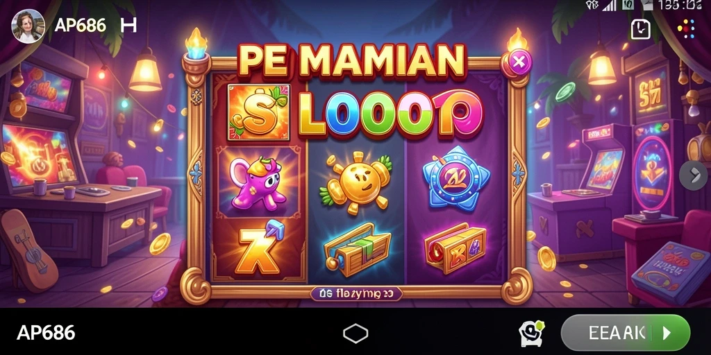 Tampilan gameplay AP686 dengan grafik Slot yang menarik.