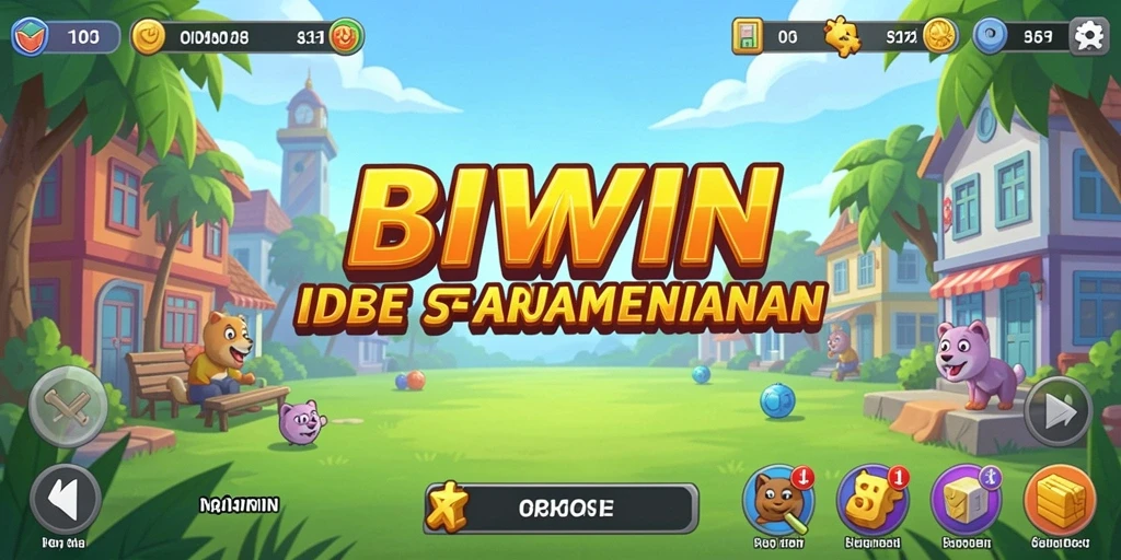 Tampilan gameplay <strong>BIWIN</strong> yang menarik dan penuh warna.