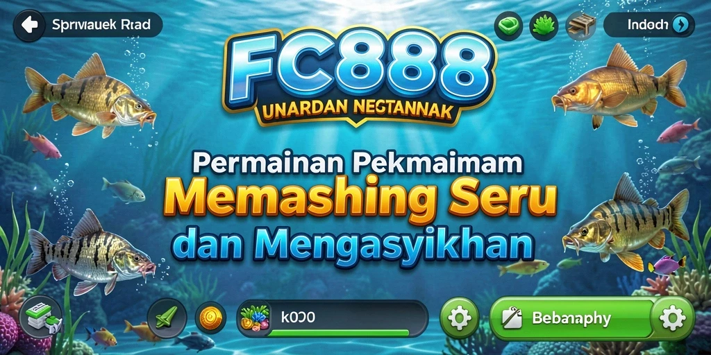 Tampilan gameplay FC888 yang menampilkan aktivitas memancing yang seru.