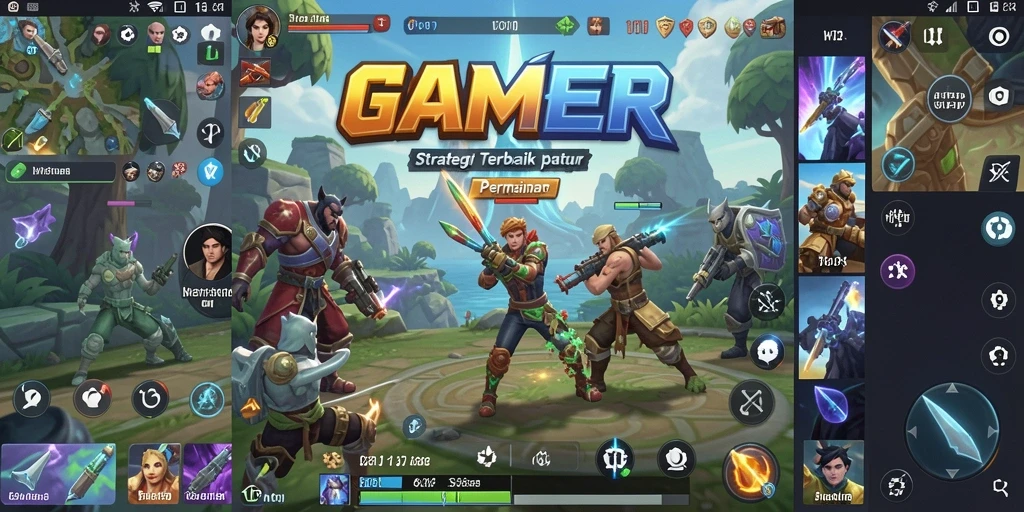 Screenshot GAMERP menampilkan aksi strategi yang mendebarkan di medan perang.