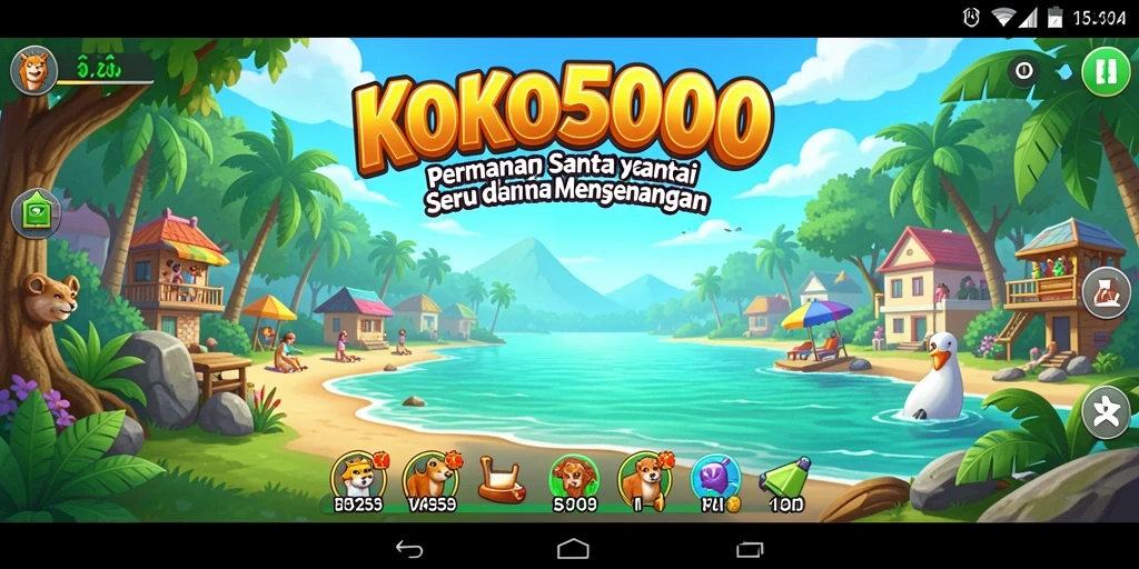 Tampilan gameplay KOKO5000 yang menarik dan penuh warna.