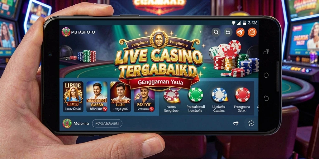 Tampilan gameplay Live Casino yang menarik dan interaktif di MUTASITOTO.