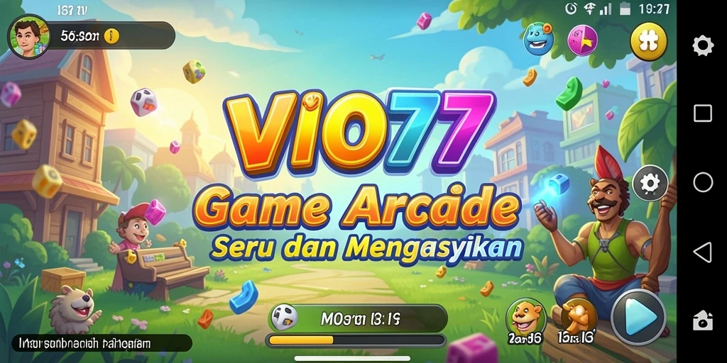 Screenshot VIO77 menampilkan gameplay Arcade yang menarik dan penuh warna.